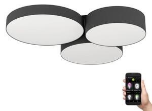 Eglo 900853-LEDRGBW Stmievateľné stropné svietidlo BARBANO-Z 3xLED/7,5W/230V čierna