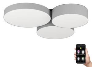 Eglo 900855-LED RGBW Stmievateľné stropné svietidlo BARBANO-Z 3xLED/7,5W/230V šedá