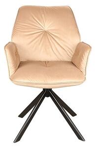 Otočná stolička JADRANA 2 - béžová / čierna
