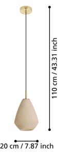 Eglo 900812 - Luster na lanku CAPRAROLA 1xE27/40W/230V