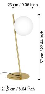Eglo 900868 - Stolná lampa RONDO 1xE27/40W/230V