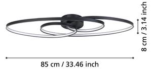 Eglo 900947 - LED Stmievateľné stropné svietidlo GIANELLA LED/38W/230V