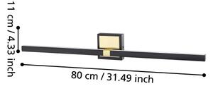 Eglo 900929 - LED Kúpeľňové nástenné svietidlo PEGUERA LED/17,5W/230V IP44