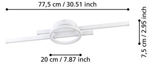 Eglo 900952- LED RGBW Stmievateľné stropné svietidlo AMANDOLO 23,5W/230V biela + DO