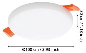 Eglo 900963 - LED Kúpeľňové podhľadové svietidlo RAPITA 5,5W/230V pr. 10 cm IP65
