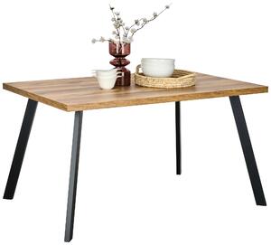 JEDÁLENSKÝ STÔL, čierna, farba duba, 140/90/76 cm Hom`in - Obývacie zostavy