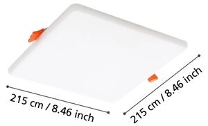 Eglo 900969-LED Kúpeľňové podhľadové svietidlo RAPITA 18W/230V 21,5x21,5 cm IP65