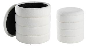 Eglo 424125 - SADA 2x Taburet AMPAHAKA pr. 33,5/40 cm biela