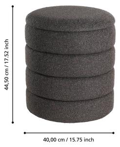 Eglo 424124 - SADA 2x Taburet AMPAHAKA pr. 33,5/40 cm čierna