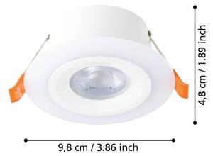 Eglo 900913 - SADA 3x LED podhľadových svietidiel CALONGE 3xLED/4,8W/230V biela