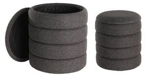 Eglo 424124 - SADA 2x Taburet AMPAHAKA pr. 33,5/40 cm čierna
