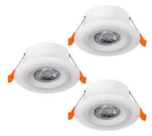 Eglo 900913 - SADA 3x LED podhľadových svietidiel CALONGE 3xLED/4,8W/230V biela