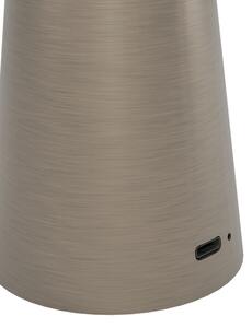 Eglo 900924 - LED Stmievateľná vonkajšia lampa PICCOLA 2,8W/5V 5200mAh IP54 béžová