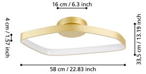 Eglo 900916 - LED Stmievateľné stropné svietidlo VALLEROSA LED/25,2W/230V