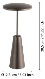 Eglo 900924 - LED Stmievateľná vonkajšia lampa PICCOLA 2,8W/5V 5200mAh IP54 béžová