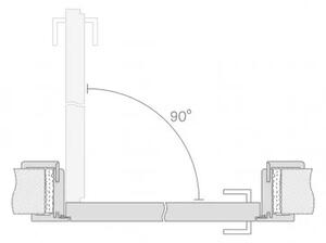 Voster zárubňa pre reverzné dvere hr.steny 70-90 mm