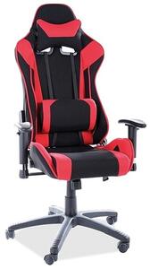 Herná stolička VAJA - čierna / červená