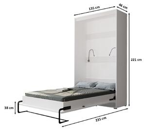 Praktická výklopná posteľ HAZEL 120 - biela / dub artisan