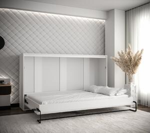 Horizontálna výklopná posteľ HAZEL 120 - biela / dub artisan