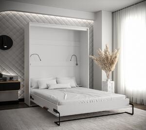 Praktická výklopná posteľ HAZEL 160 - biela / old style