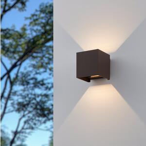 Eglo 901066 - LED Vonkajšie nástenné svietidlo CALPINO 2xLED/2,8W/230V IP54 hnedá