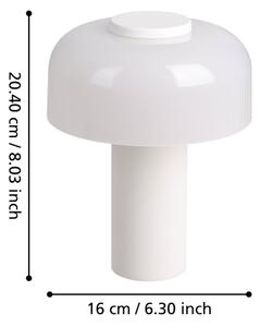 Eglo 900982 - LED Stmievateľná vonkajšia lampa PONENTE 2,25W/5V 2600mAh IP44 biela