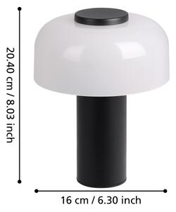 Eglo 900984 - LED Stmievateľná vonkajšia lampa PONENTE 2,25W/5V IP44 čierna/biela