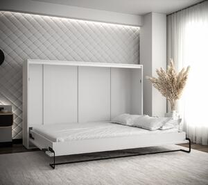 Horizontálna výklopná posteľ HAZEL 140 - biela / dub artisan