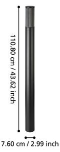 Eglo 901035 - Vonkajšia lampa SALLE 1xE27/15W/230V 110 cm IP54