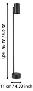 Eglo 900996 - LED Vonkajšia lampa IZZALINI 1xGU10/2,8W/230V IP44