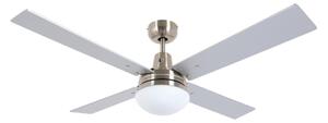 Lucci Air 210334 - Stropný ventilátor AIRFUSION 1xE27/60W/230V drevo/chróm + DO