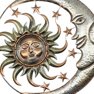 Závesná dekorácia kovové slnko + mesiac Prodex A00671
