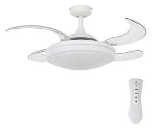 FANAWAY 212980 - Stropný ventilátor EVORA 2xE27/15W/230V biela + DO