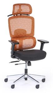 Kancelárska stolička JERRY 1+1 ZADARMO, oranžová