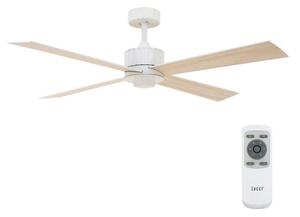 Lucci air 213171 - LED Stropný ventilátor NEWPORT drevo/biela/béžová + DO