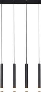 Zuma Line P241125804BL - Závesný luster VELIC na lankách 4xG9/5W/230V, čierny