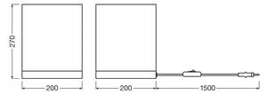 Ledvance - Stolná lampa DECOR CARDBOARD 1xE27/15W/230V 20x20 cm