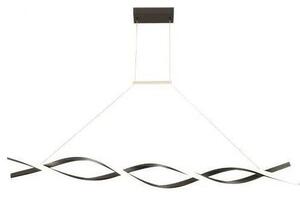 LED Luster na lanku TWIST LED/37W/230V 4000K 120 cm čierna