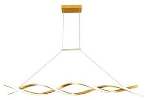 LED Luster na lanku TWIST LED/37W/230V 4000K 120 cm zlatá
