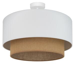 Duolla - Prisadený luster BOHO 1xE27/15W/230V pr. 45 cm biela/hnedá