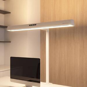 Arcchio LED svietidlo s upínacím mechanizmom Shax, biele, so senzorom,, Biela / opálová, Pracovňa / Kancelária, kov, Moderný, Lampa s klipom/do zásuvky