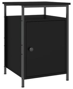 Nočný stolík čierny 40x42x60 cm kompozitné drevo