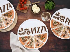 SADA TANIEROV NA PIZZU, keramika, 33 cm Creatable - Online Only bytové doplnky, Online Only