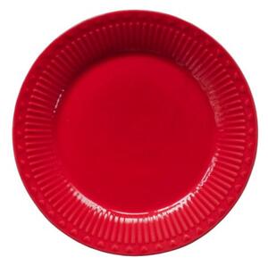 Porcelánový dezertný tanier červený 19 cm, Love03