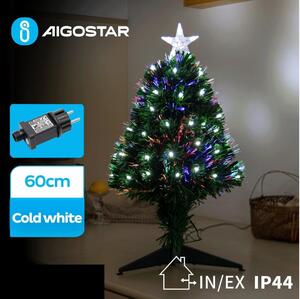 Aigostar - LED Vonkajší vianočný stromček LED/3,6W/230V 60 cm IP44 studená biela