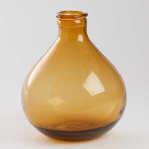 BALLOON Sklenená váza 18 cm - jantárová