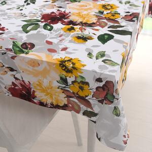 Biante Bavlnený obdĺžnikový obrus Sandra SA-217 Veľké žlté kvety 50x100 cm