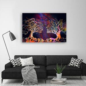 Obraz na plátne Párik zamilovaných stromov Rozmery: 60 x 40 cm