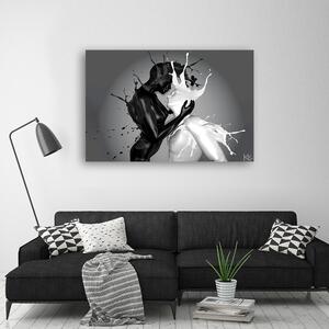 Obraz na plátne Čiernobiela láska Rozmery: 60 x 40 cm
