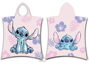 Detské pončo 50 × 115 cm ‒ Lilo and Stitch "pink"